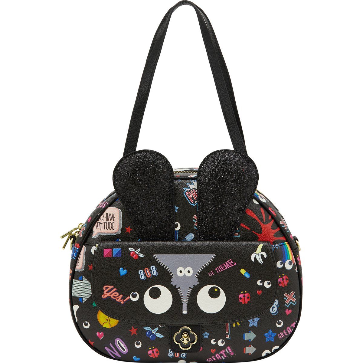 Mymo Umhängetasche RUCKSACK Frauen Schwarz