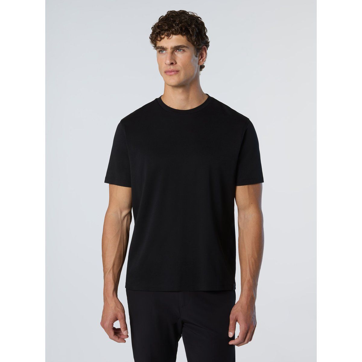 Klassisches Basic T-Shirt mit Rundhalsausschnitt