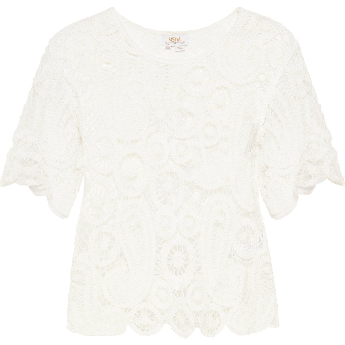 usha Bluse Frauen Weiß