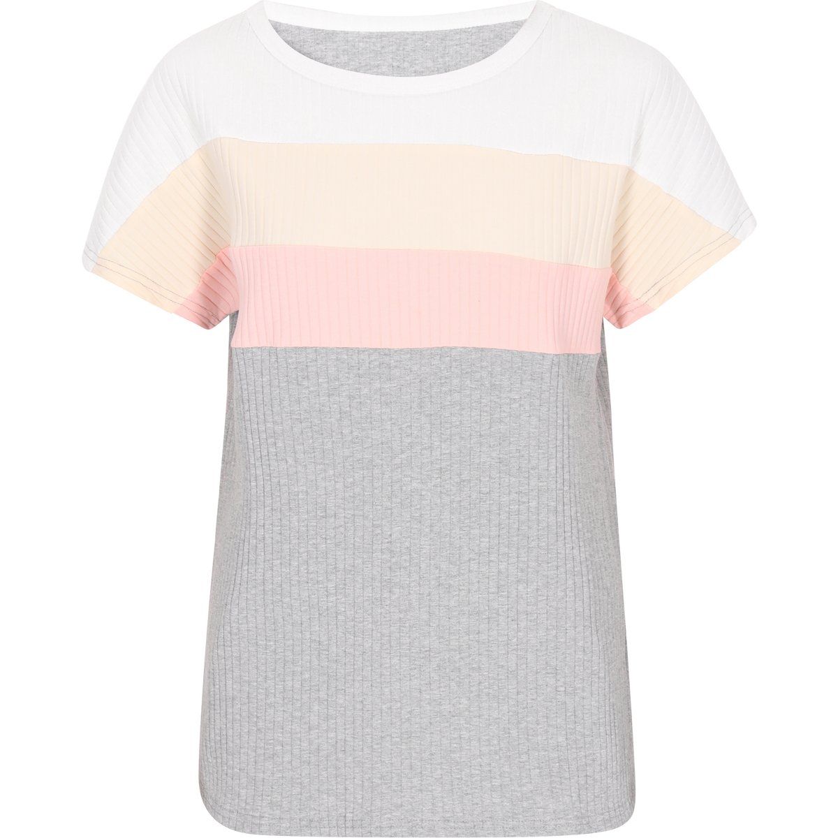 usha T-Shirt Frauen mehrfarbig grau