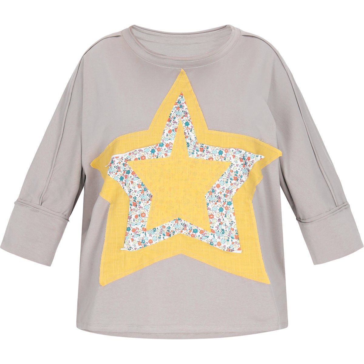 IZIA Sweatshirt in großen Größen Frauen grau