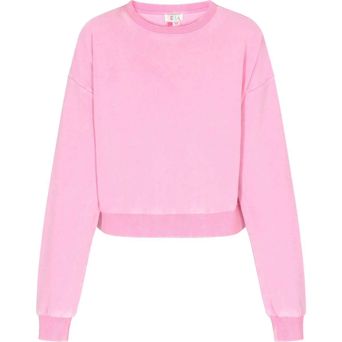 Cropped Langarm Sweatshirt