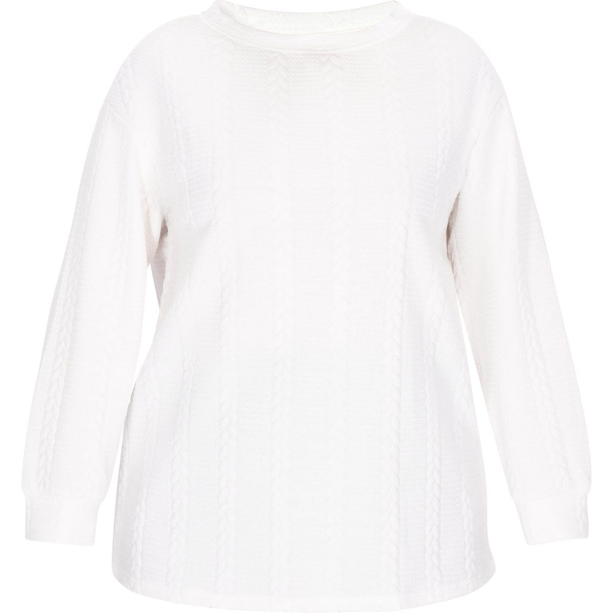 FELIPA Sweatshirt in großen Größen Frauen Weiß