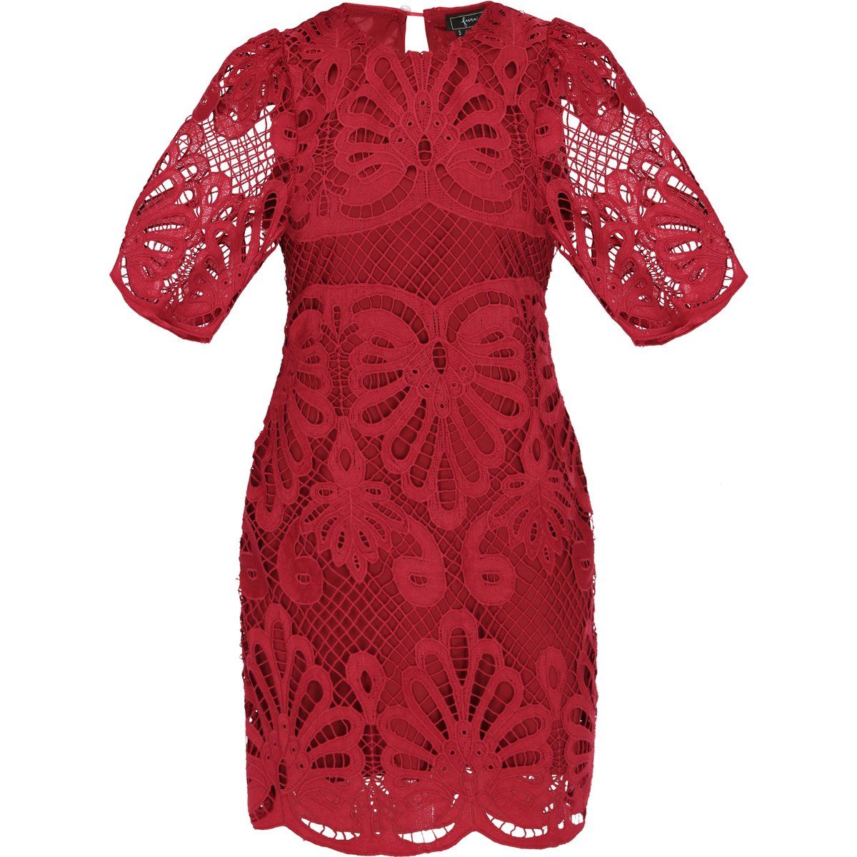 Elegantes Mini-Kleid mit floraler Spitze