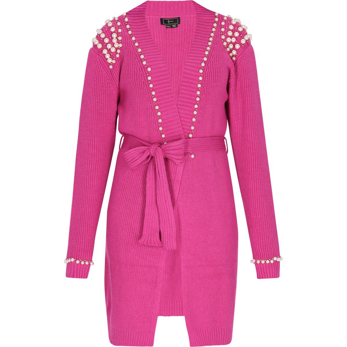 Faina Strickjacke Damen Fuchsie