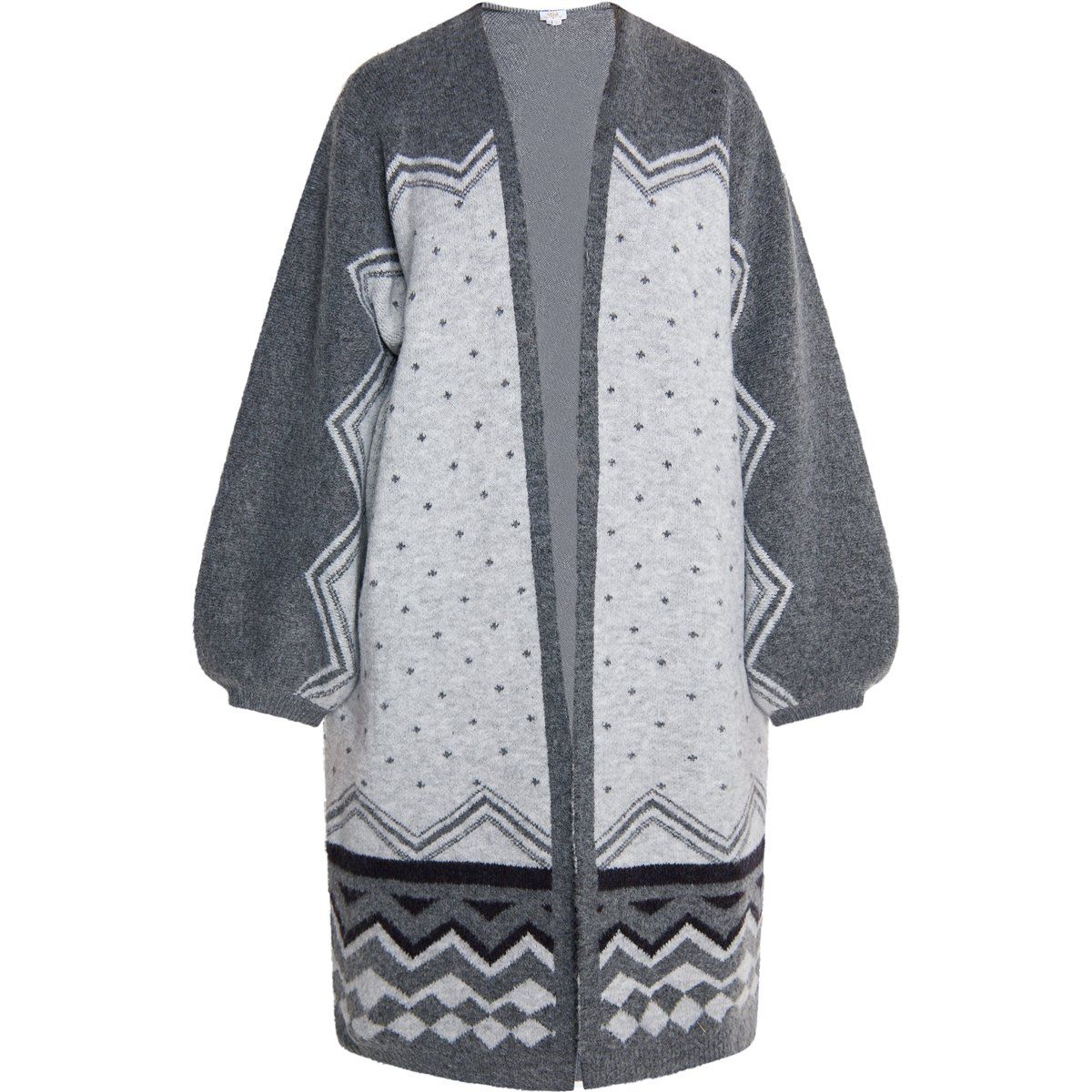 usha Strickjacke Damen Grau Mehrfarbig