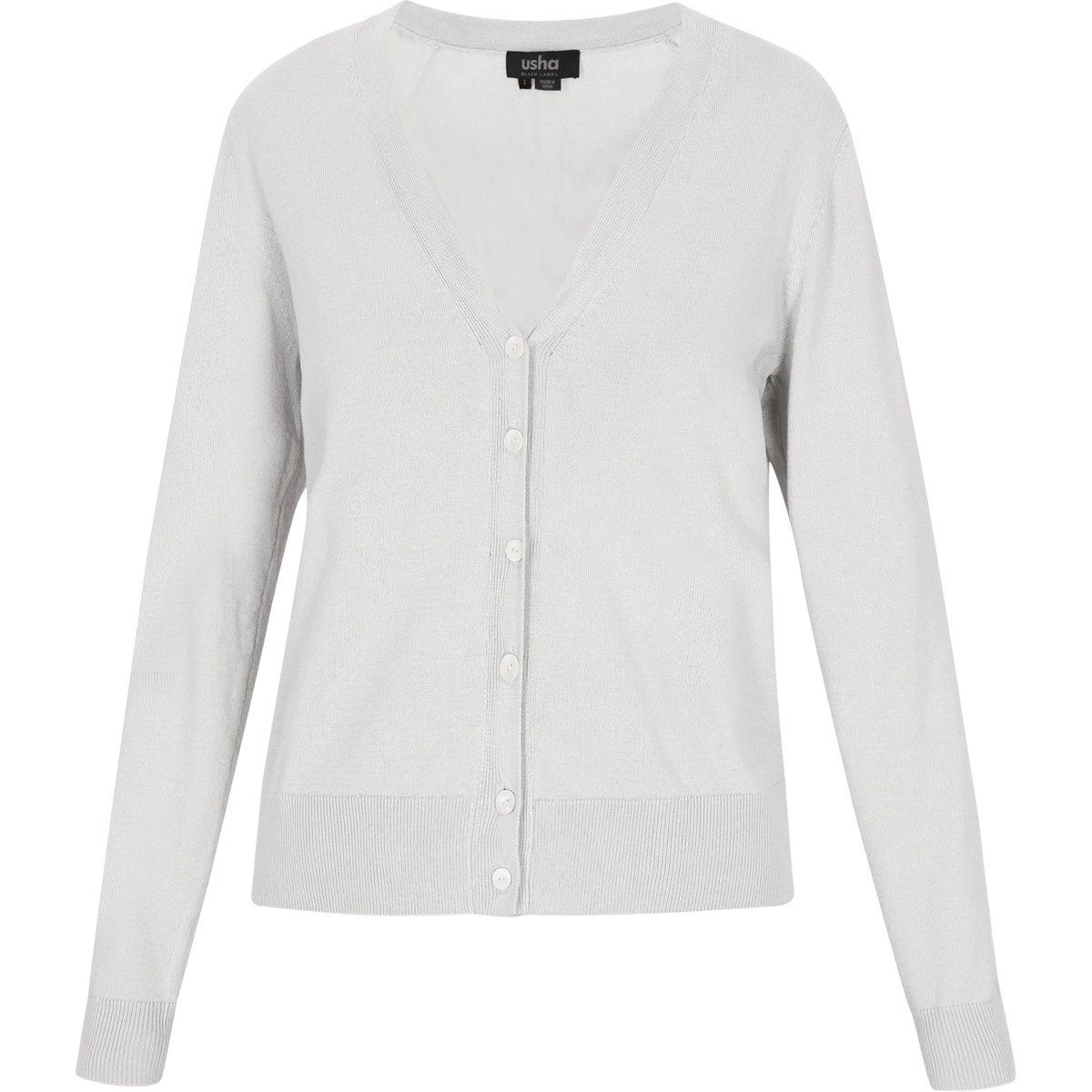 usha Strickjacke Frauen hellgrau