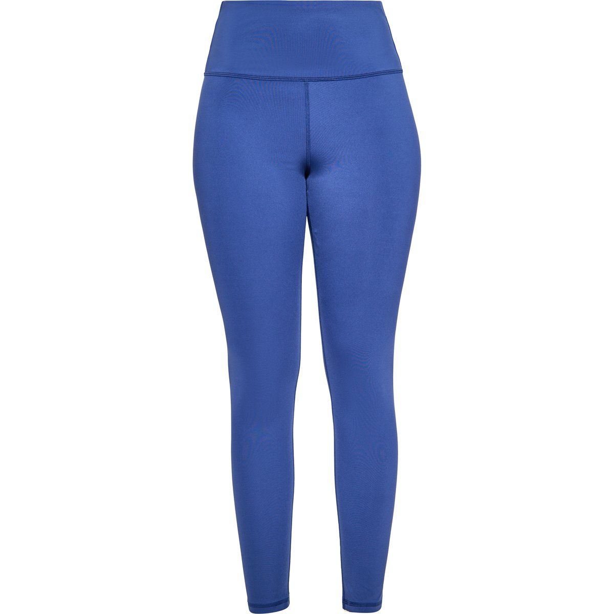 Blaue, hoch taillierte Sportleggings