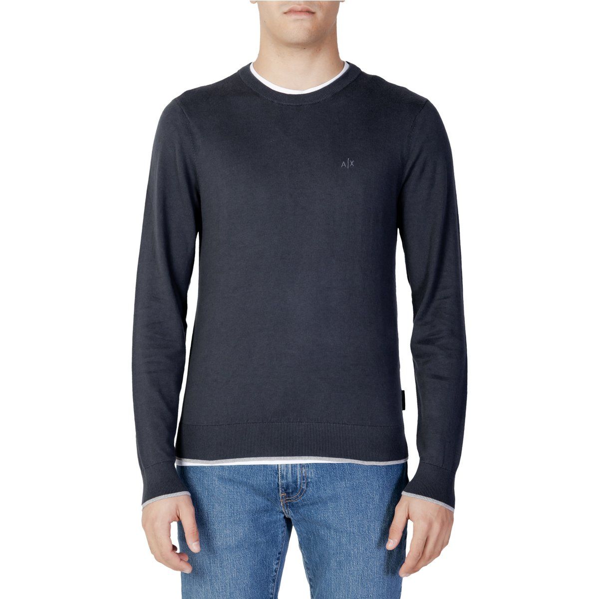 Herren lässiger Rundhals Pullover
