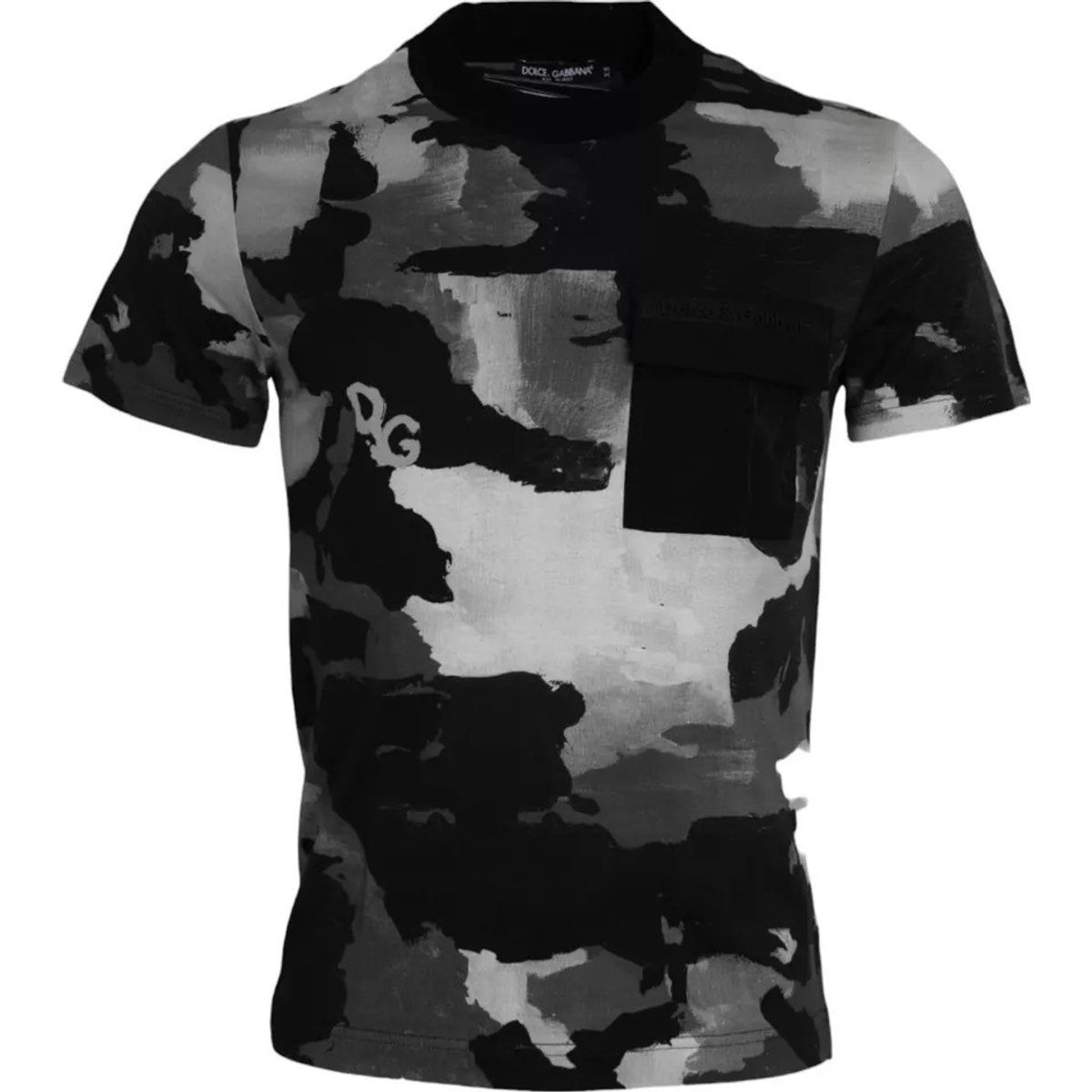 T-Shirt mit Camouflage-Print und Tasche
