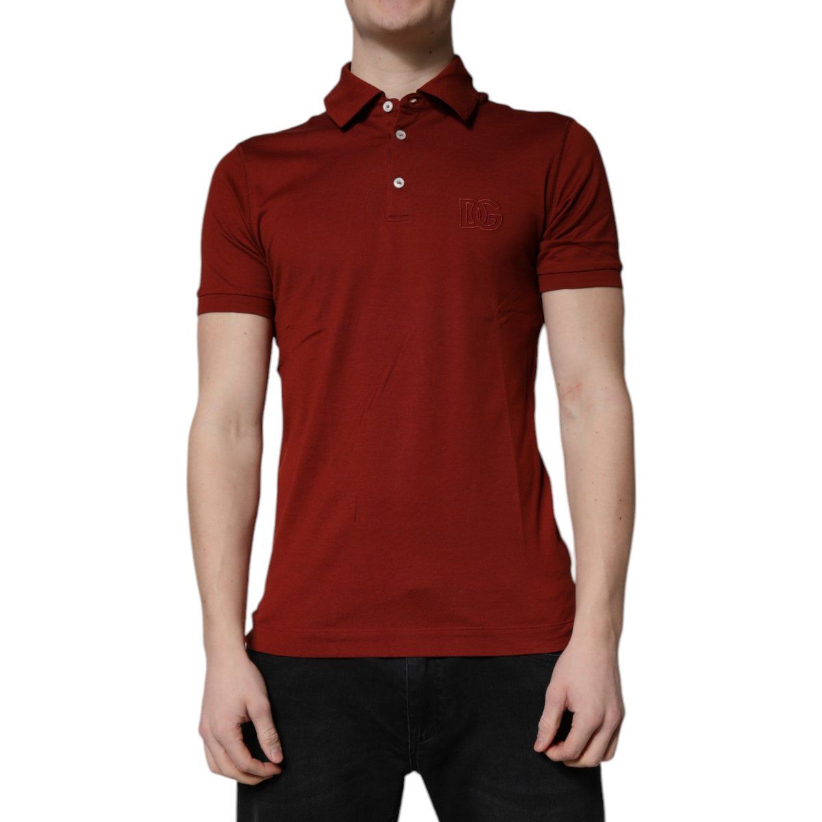 Figurbetontes Baumwoll-Poloshirt mit Logo