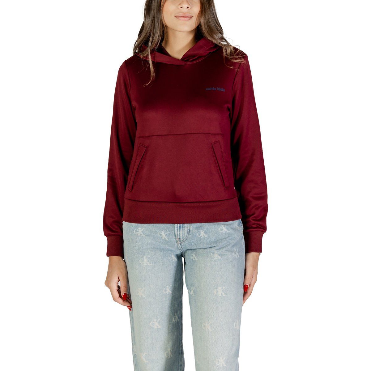 Langarm-Hoodie mit Taschen