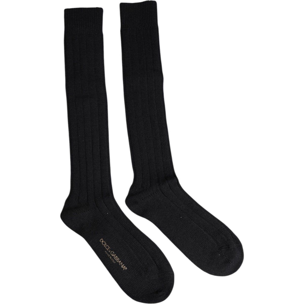 Gerippte Kniehohe Socken aus Baumwollmischung