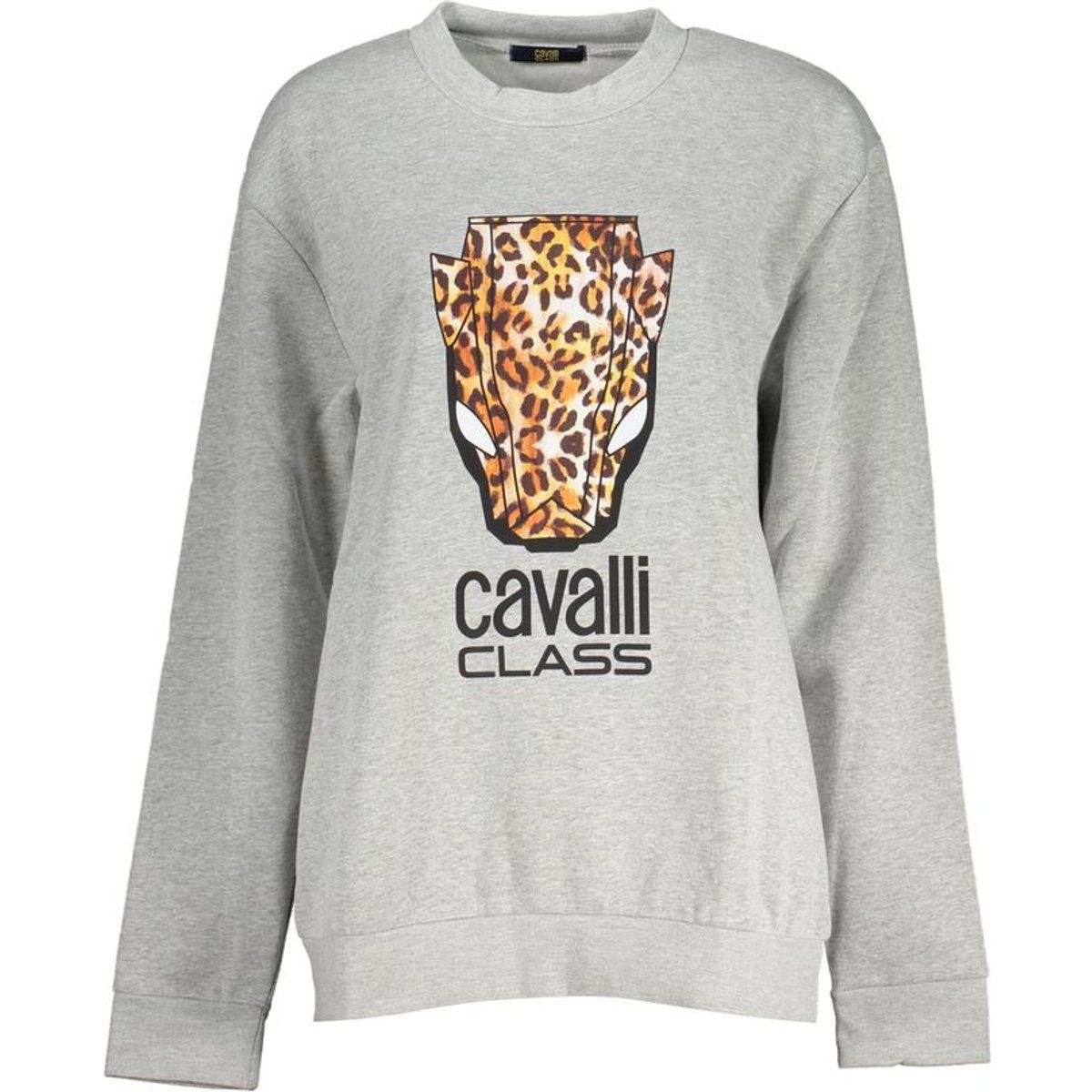 Sweatshirt aus Baumwollmischung mit Leopardenmuster
