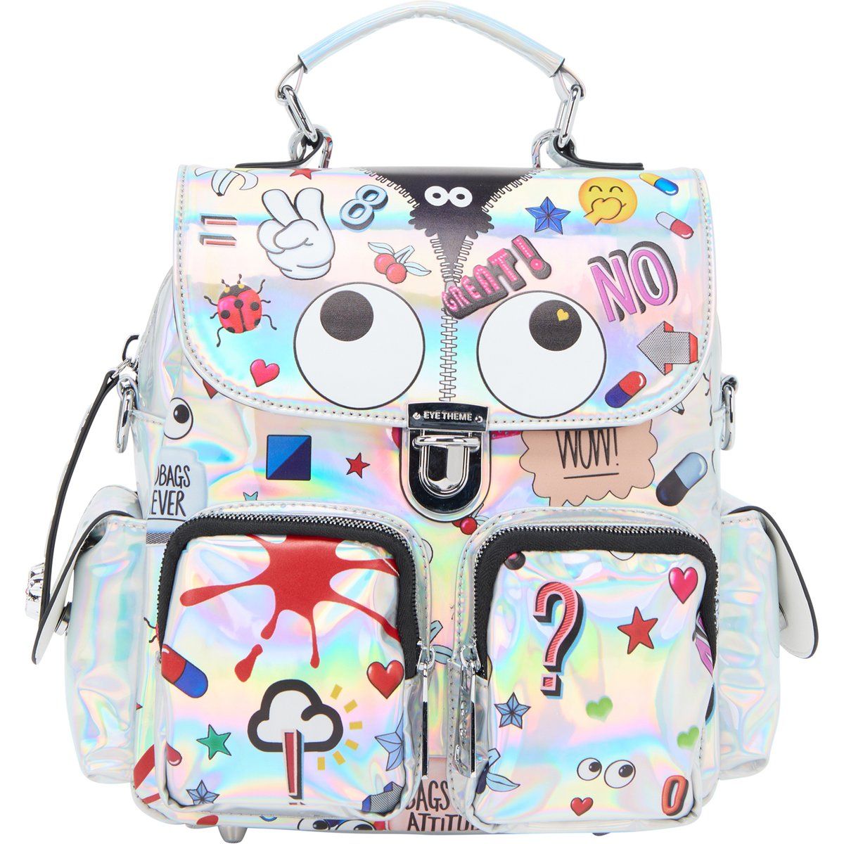 Mymo RUCKSACK RUCKSACK Frauen Silber Multicolor