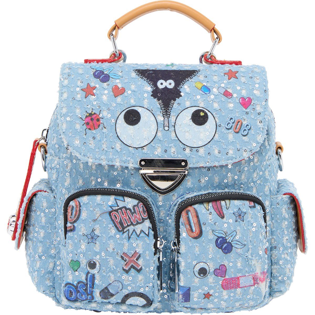 Mymo Klappentasche Klappentasche Frauen blauer Denim