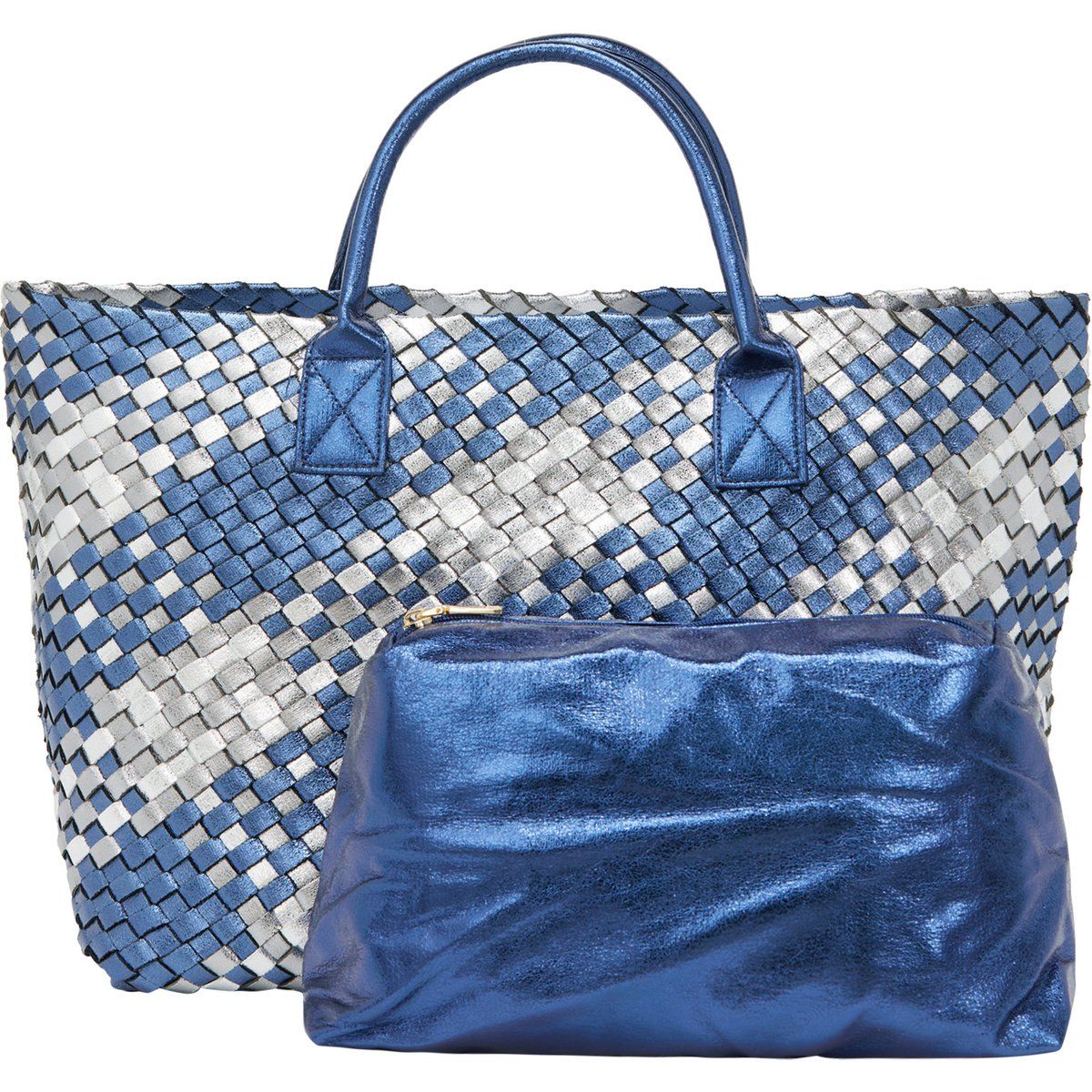Faina 2-IN-1-Tragetaschen-Set 2-IN-1-Tragetaschen-Set Frauen Silberblau