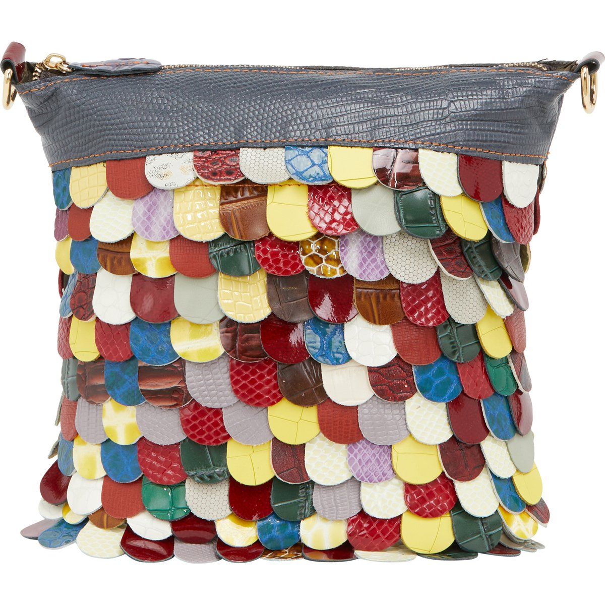 IZIA Umhängetasche Umhängetasche Frauen Dunkelrot Multicolor