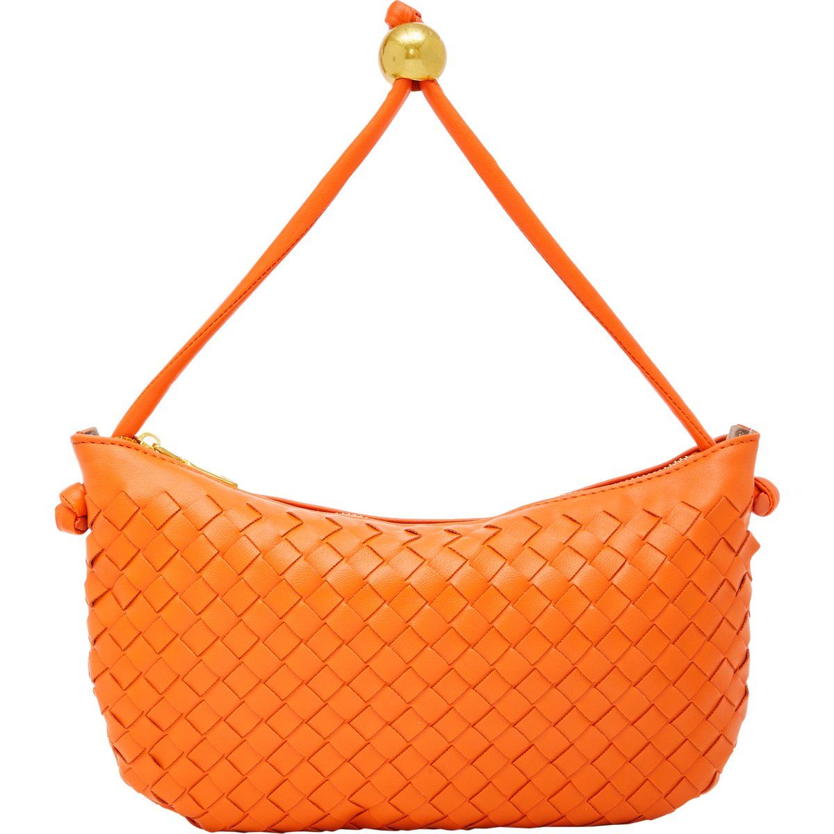 Gewebte Leder Henkeltasche