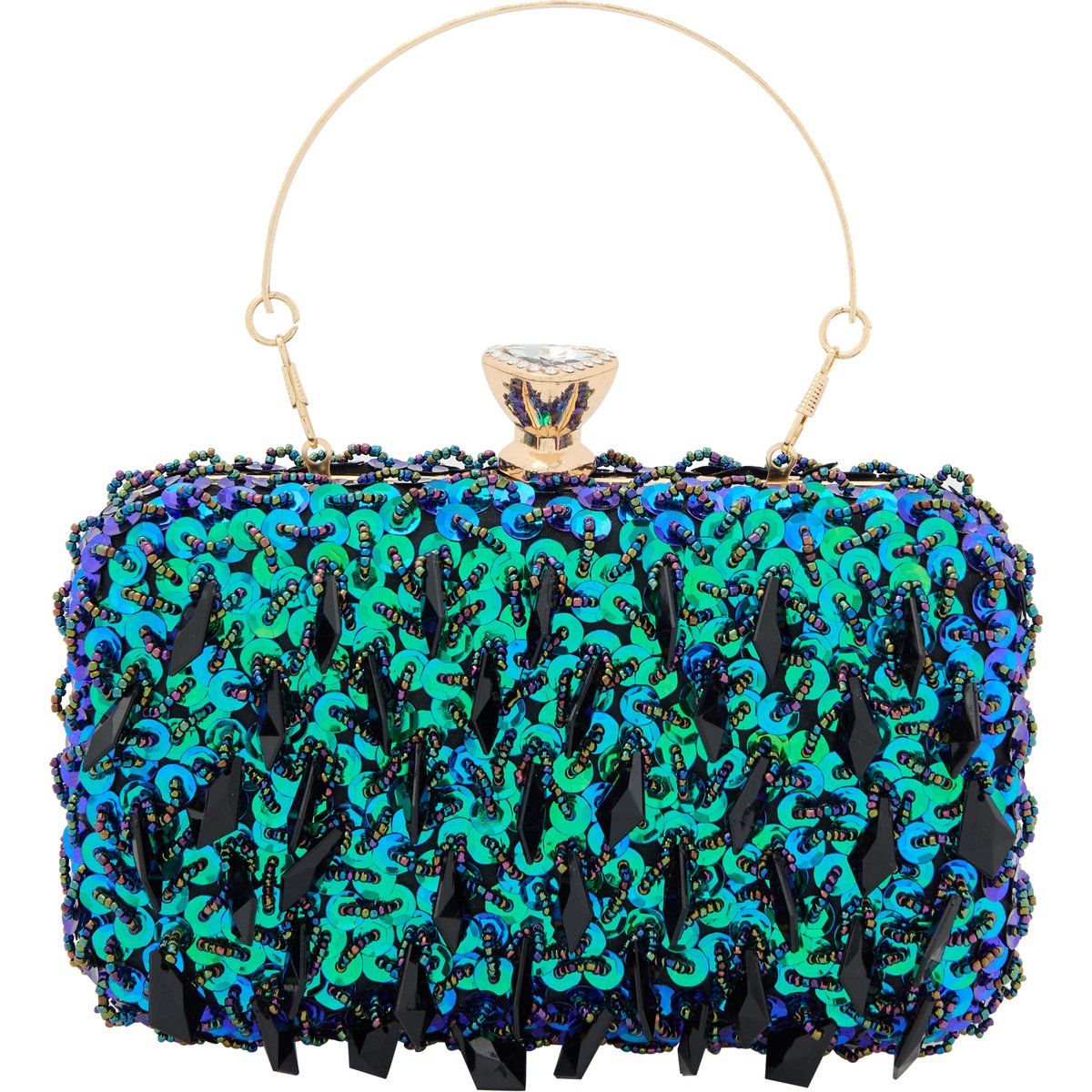 Elegante bestickte Abend-Clutch