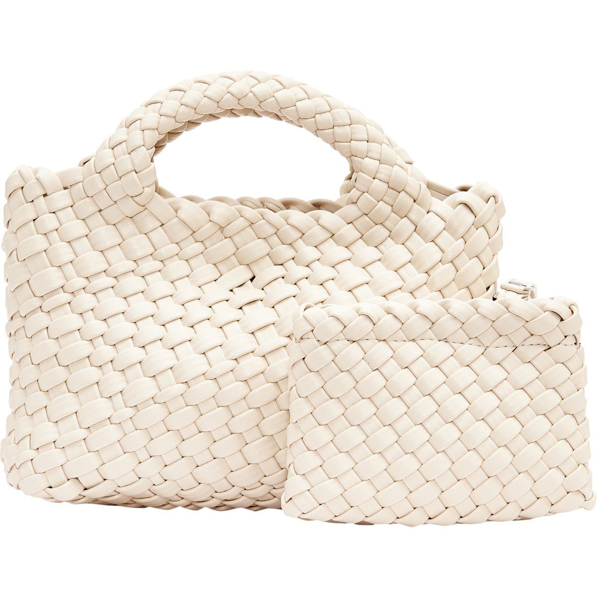 FELIPA Schultertaschen Damen Wollweiß