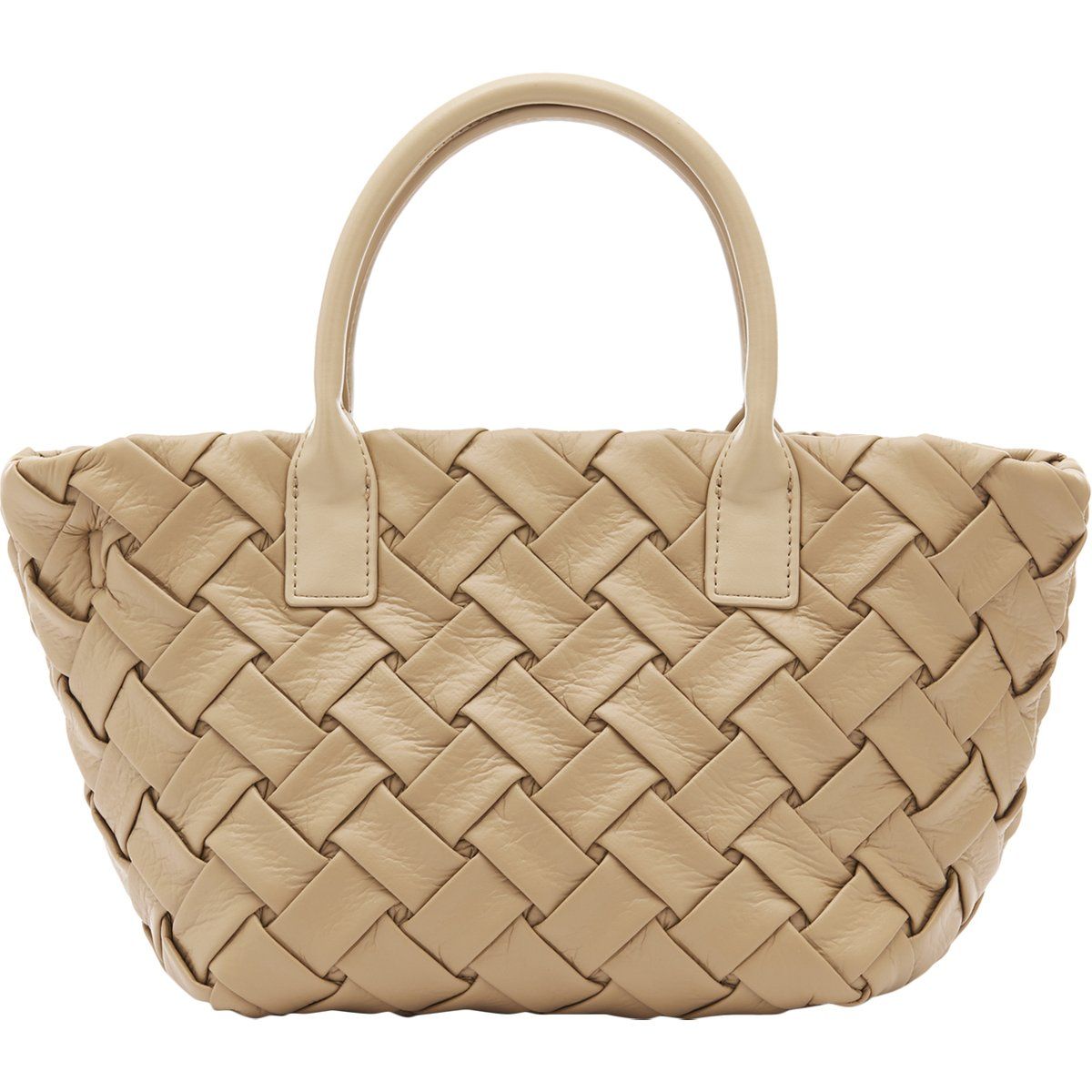 Gewebte Handtasche mit Griff