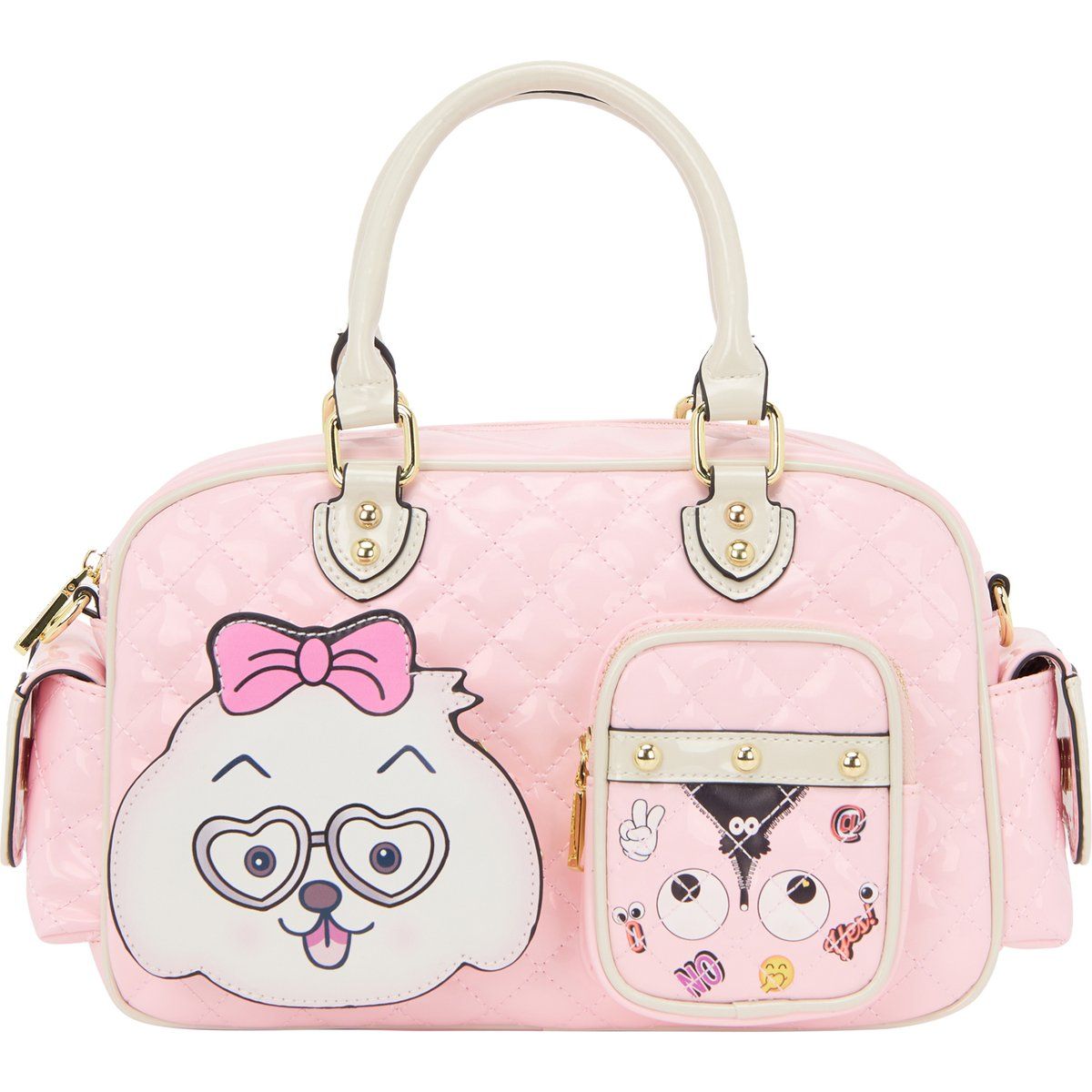 Mymo Handtasche Handtasche Frauen rosa weiß