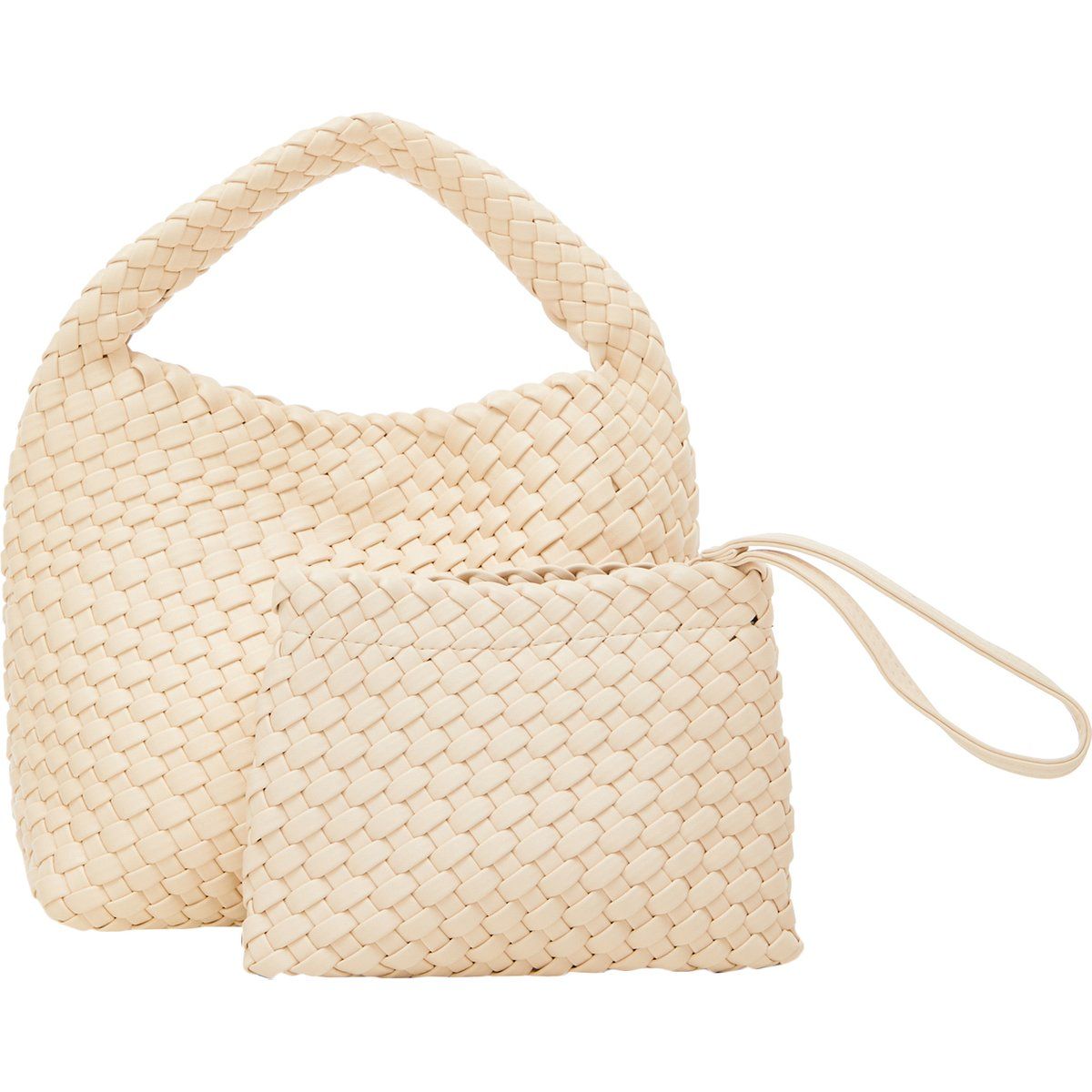 FELIPA Handtasche Damen Wollweiß