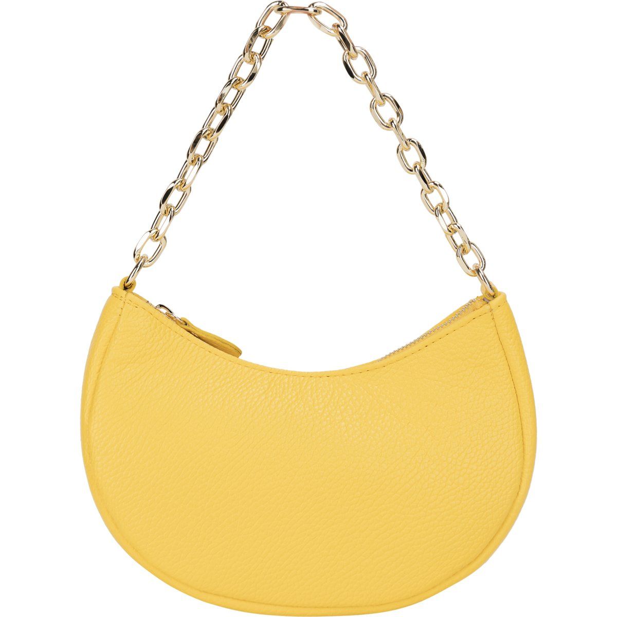 Schicke Halbmond-Schultertasche mit Kette