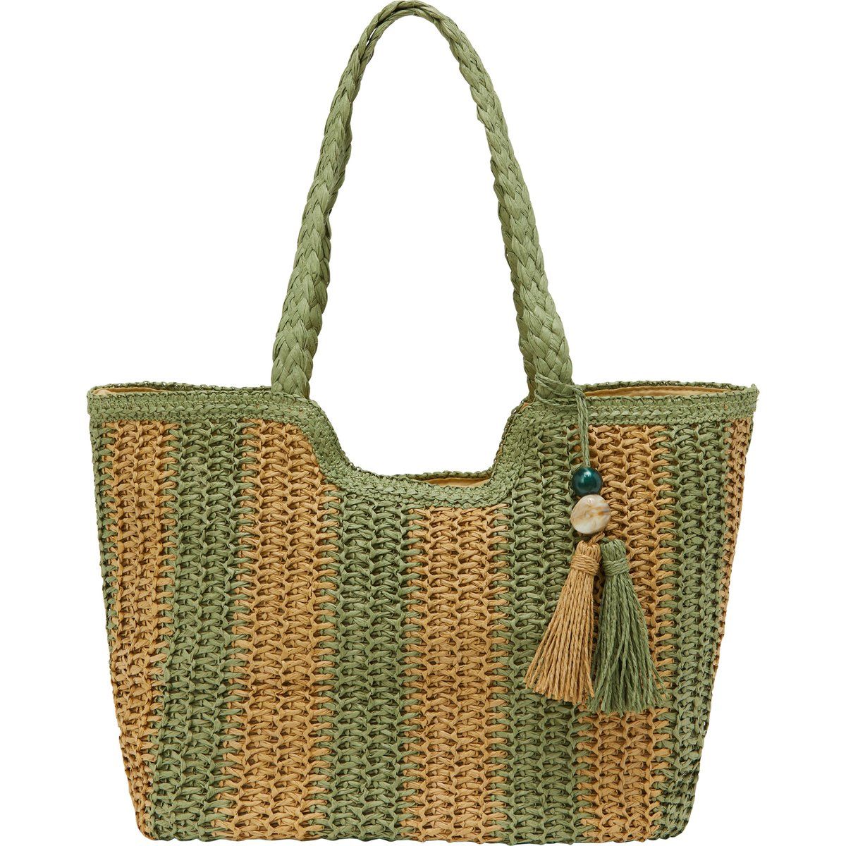 usha Umhängetasche Umhängetasche Frauen Grün Beige