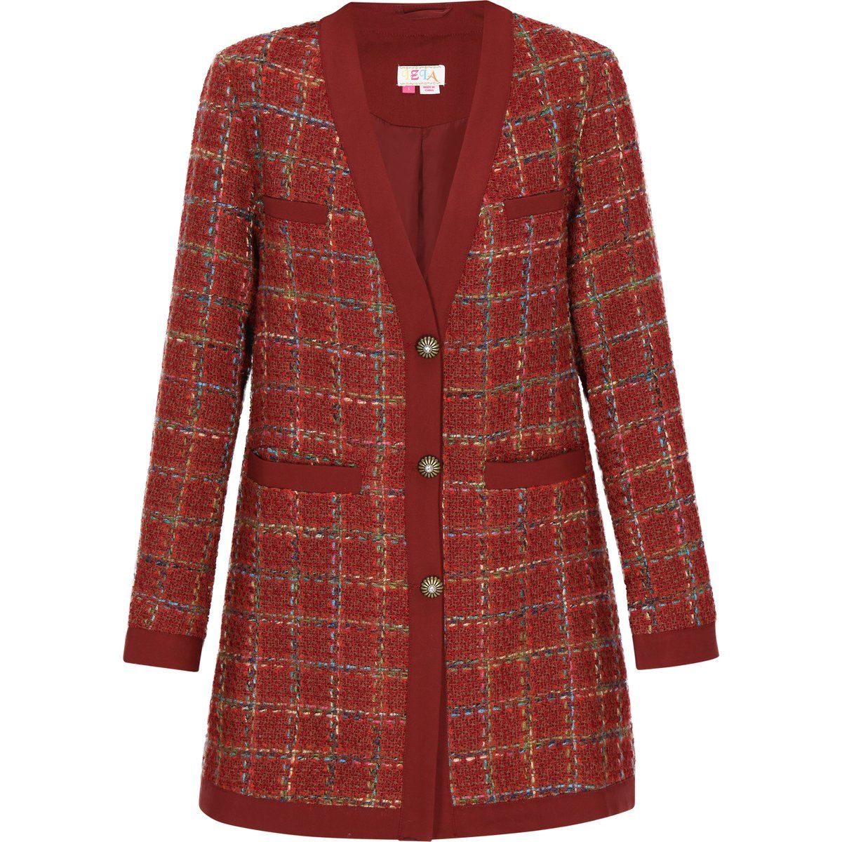 IZIA Blazer Frauen orange mehrfarbig