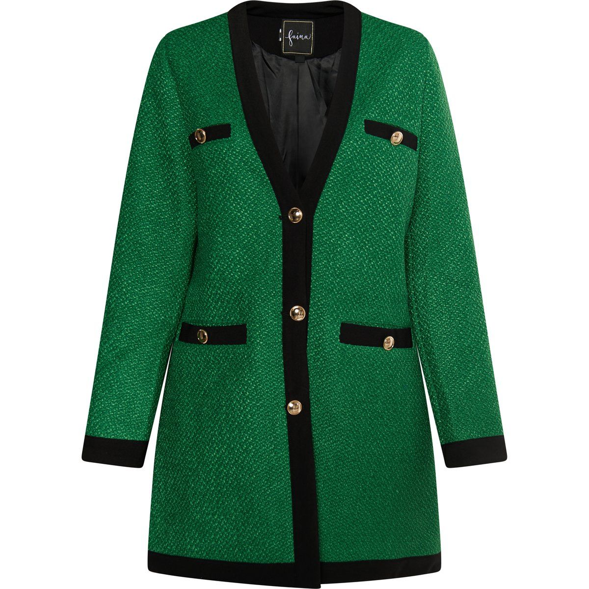 Faina Bouclé-Blazer Damen grün
