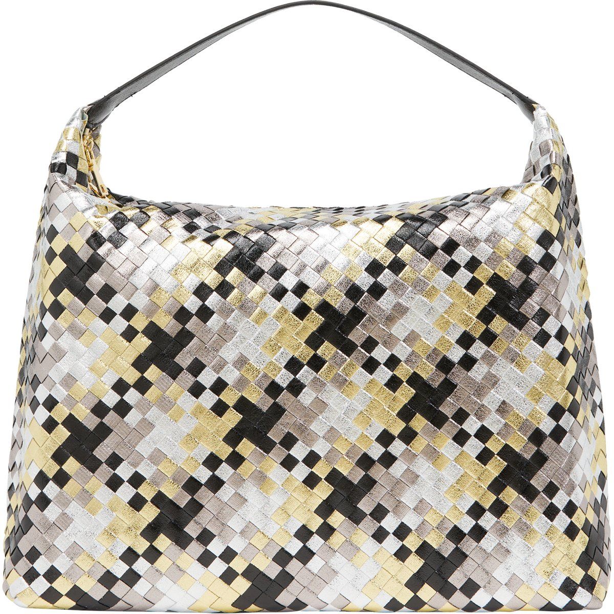 Faina Hobo-Tasche Hobo-Tasche Frauen Weiß Schwarz Gelb