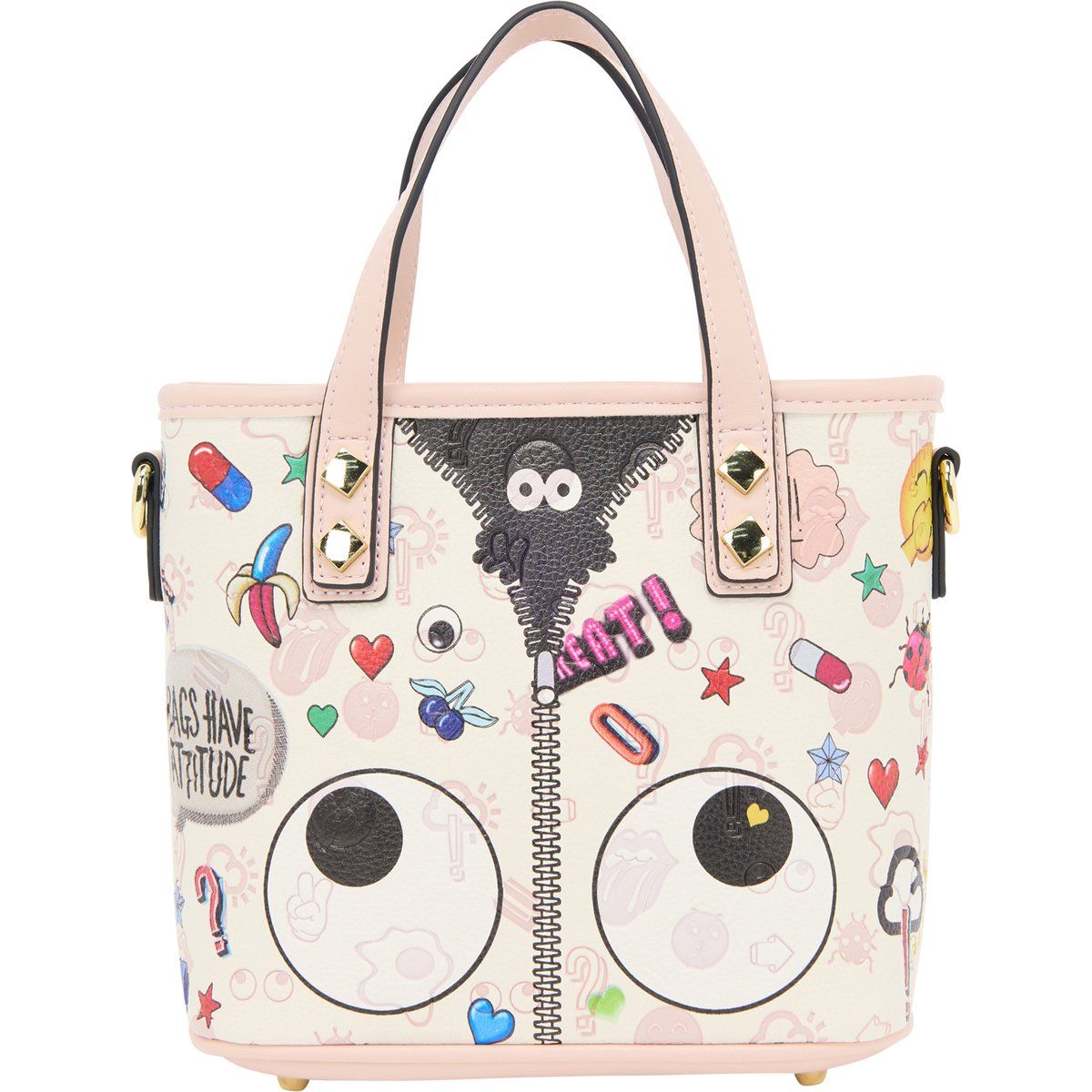 Mymo Handtasche Handtasche Frauen rosa weiß