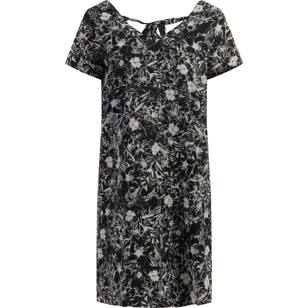 usha Kleid Damen Schwarz Mehrfarbig