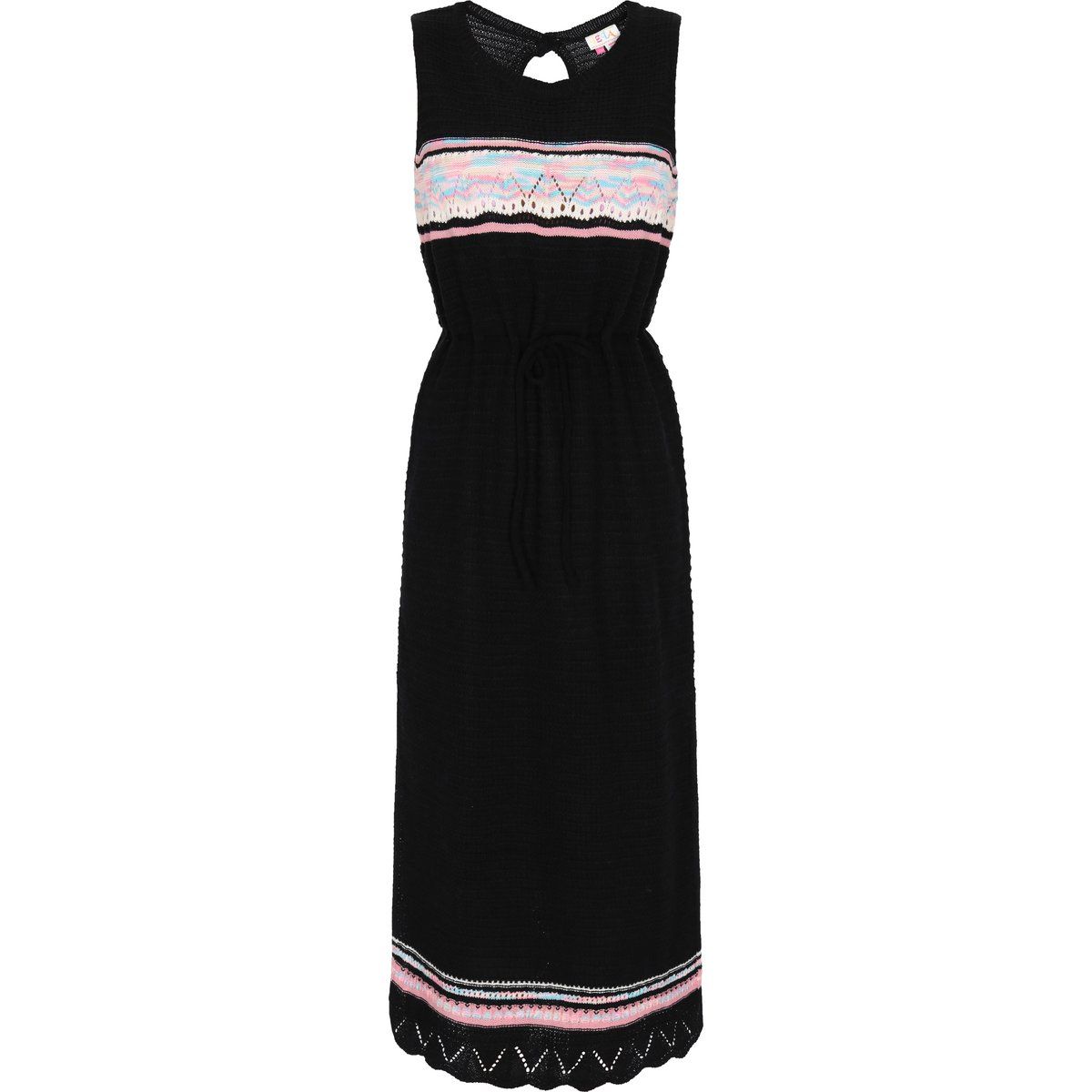 IZIA Kleid Frauen schwarz mehrfarbig