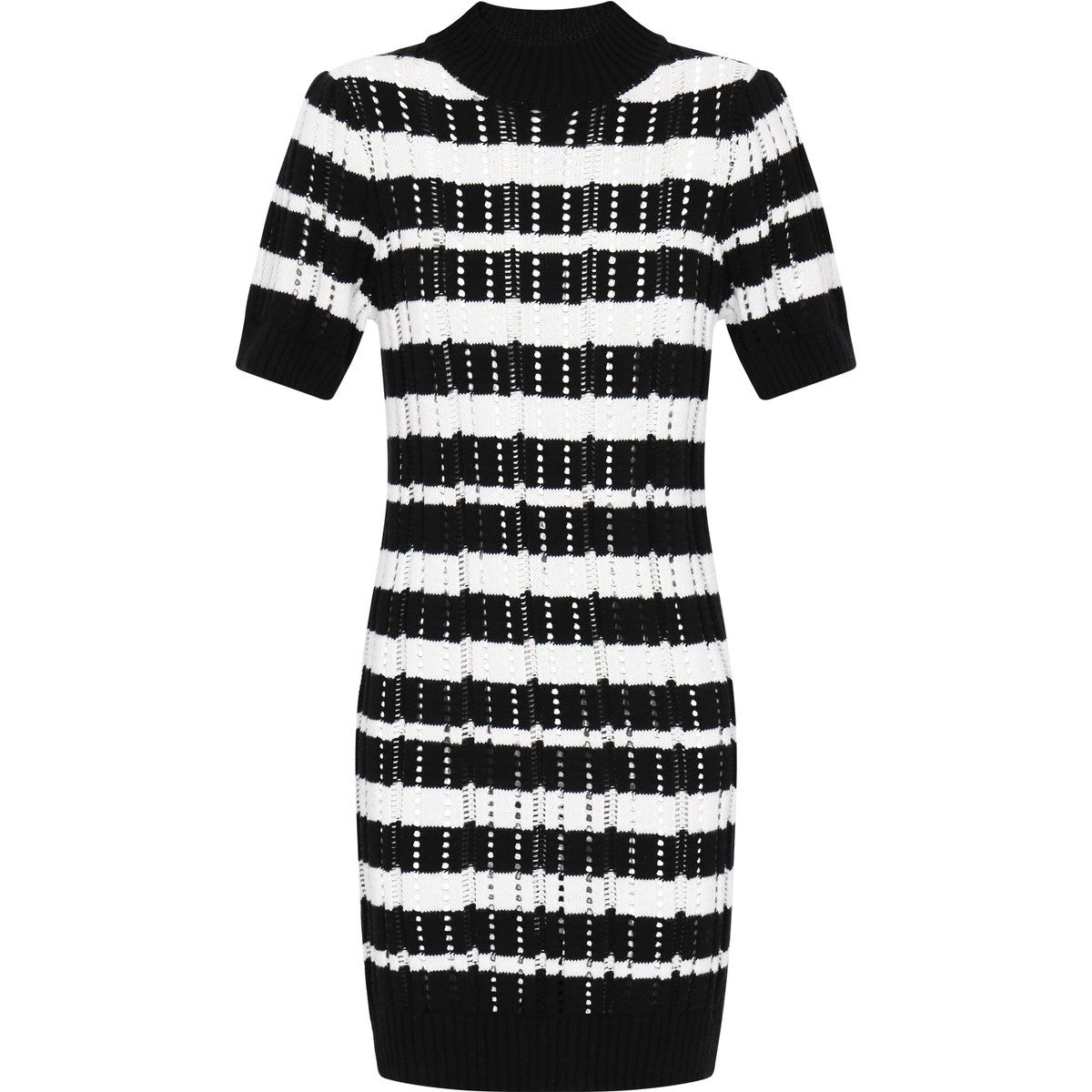IZIA Kleid Frauen schwarz mehrfarbig