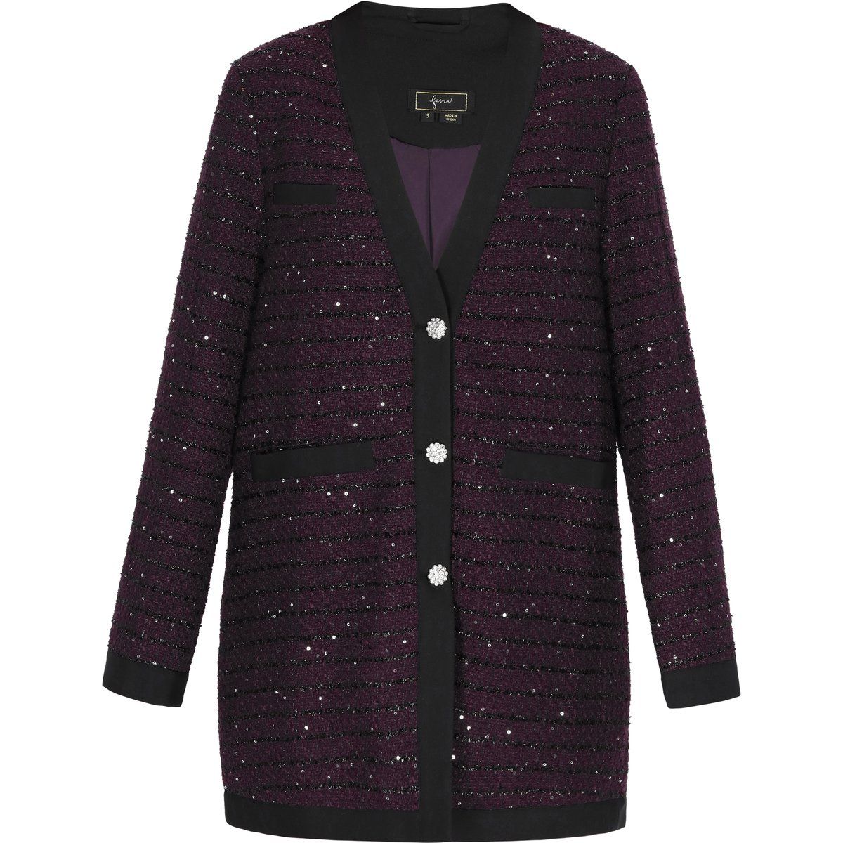 Faina Blazer Frauen Dunkelviolett