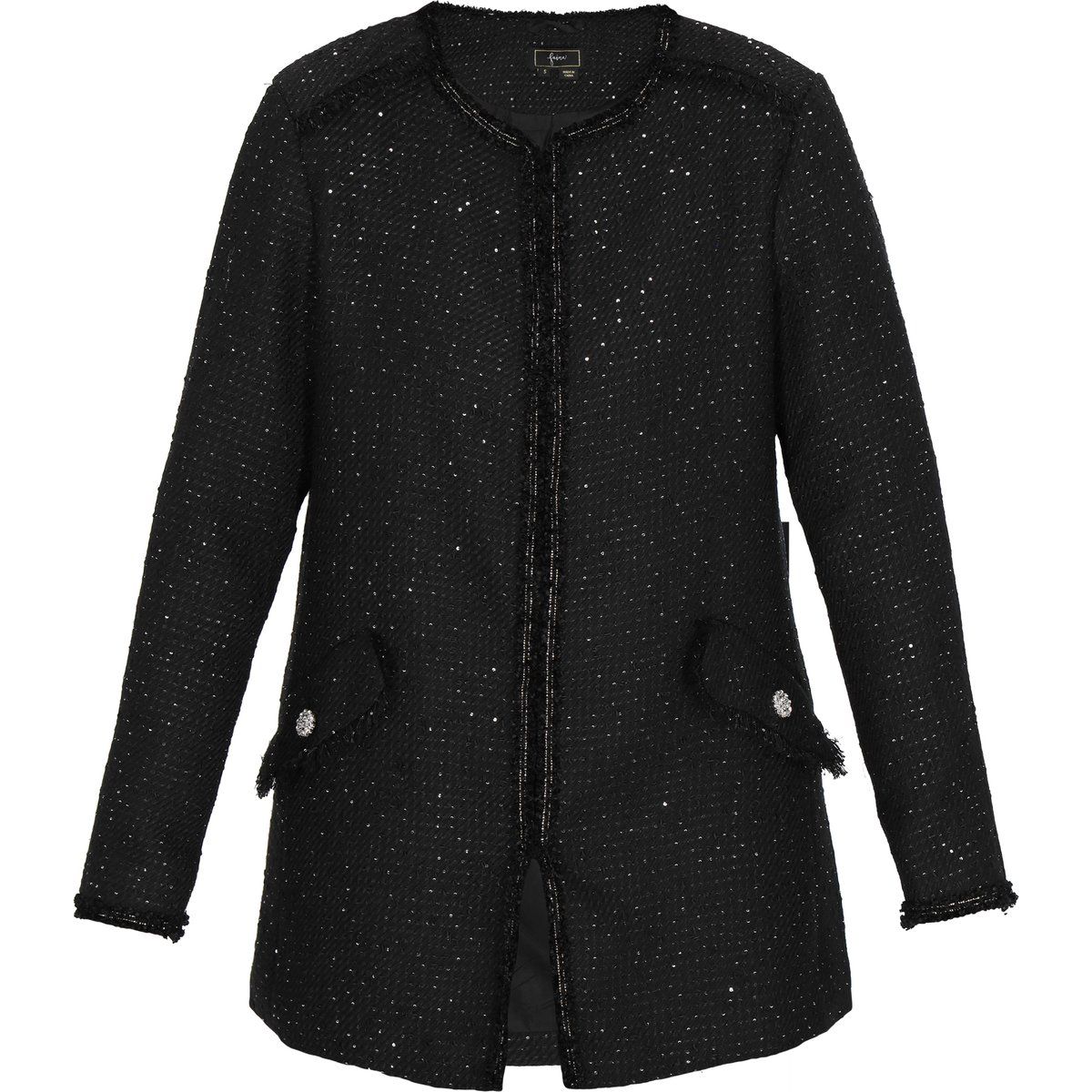 Eleganter Tweed-Blazer mit Verzierungen