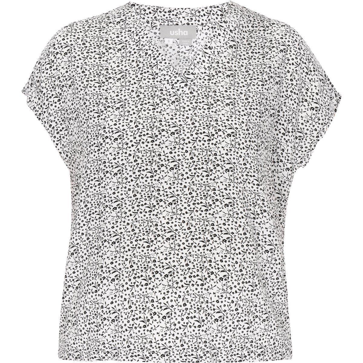 usha Bluse Frauen weiß-schwarz
