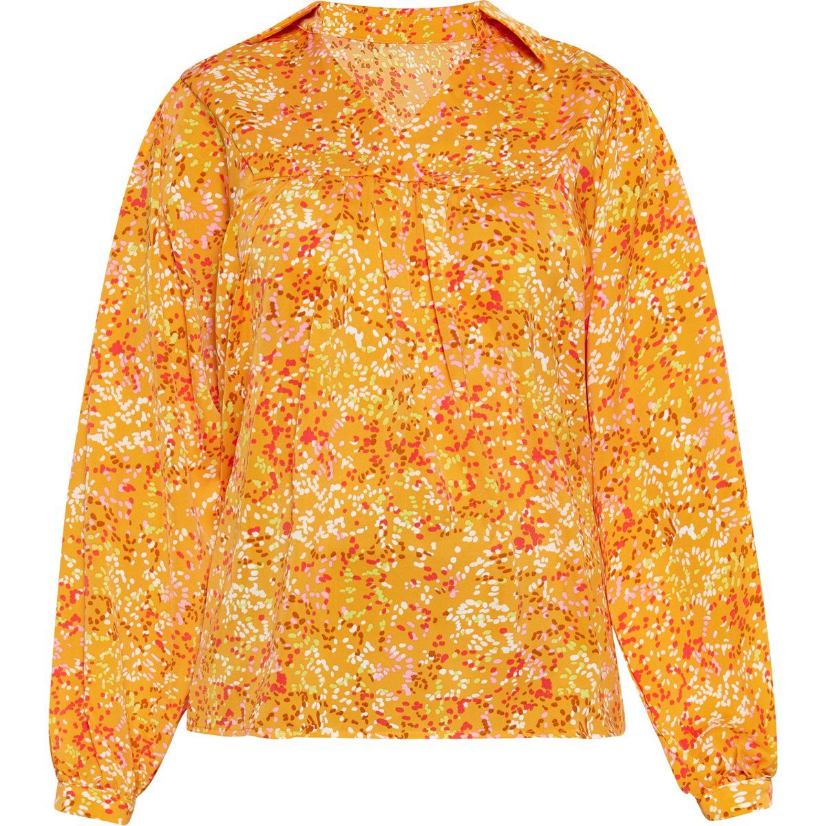 usha Bluse Frauen mehrfarbig orange
