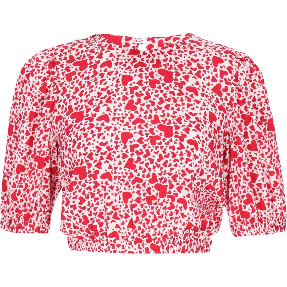 Mymo Bluse Frauen weiß rot