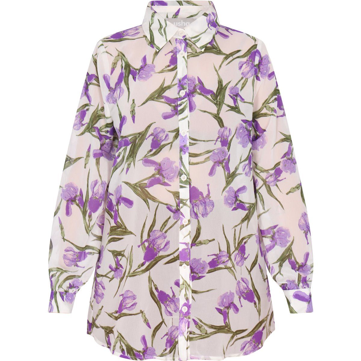 usha Bluse Damen Hellviolett Mehrfarbig