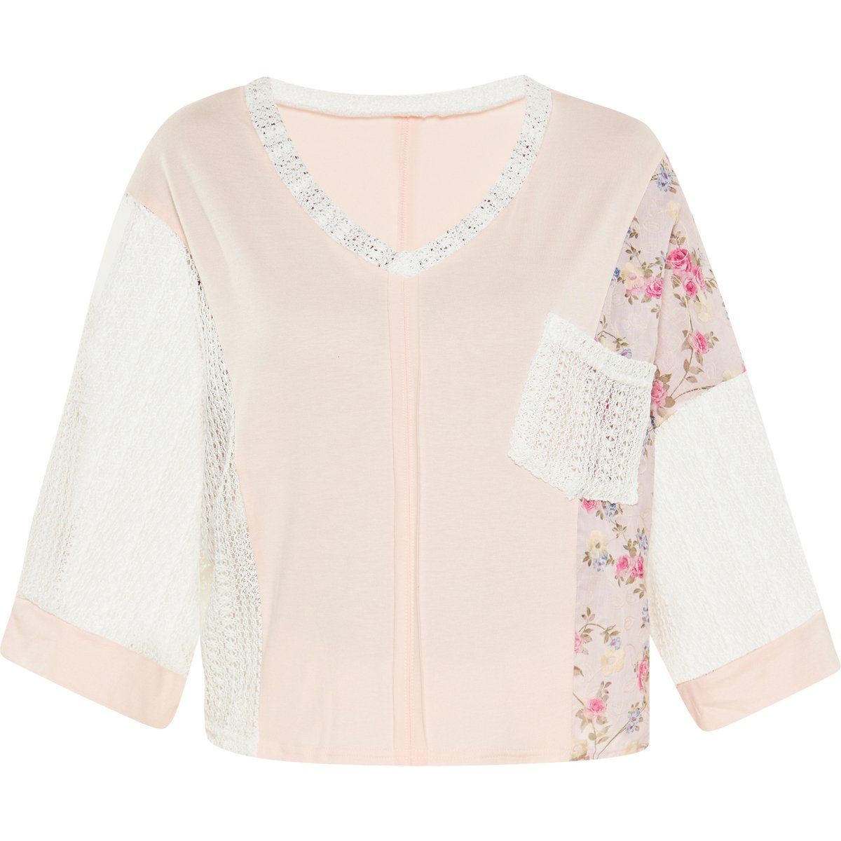 FELIPA Bluse Frauen lachsfarben mehrfarbig