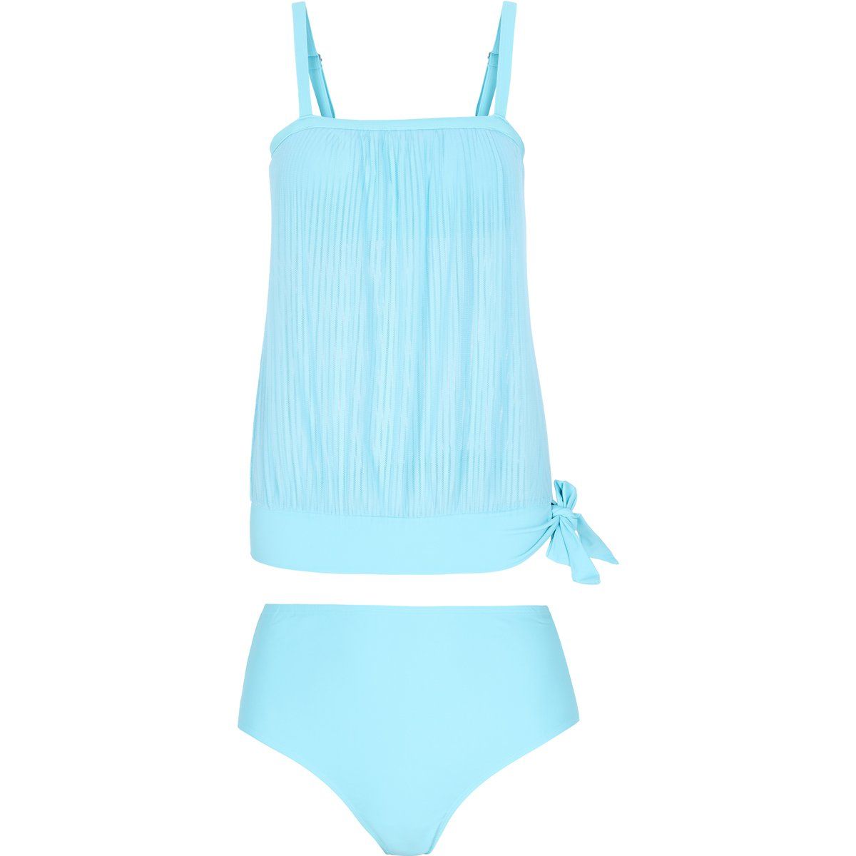 Tankini Badeanzug Set mit Falten