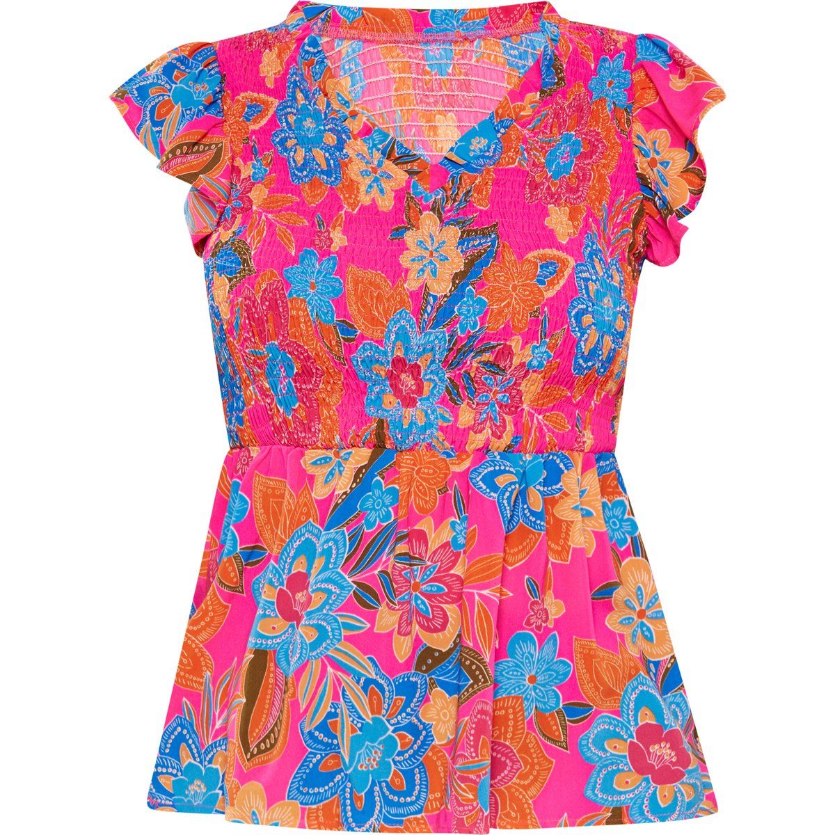 FELIPA Bluse Frauen Mehrfarbig Rosa