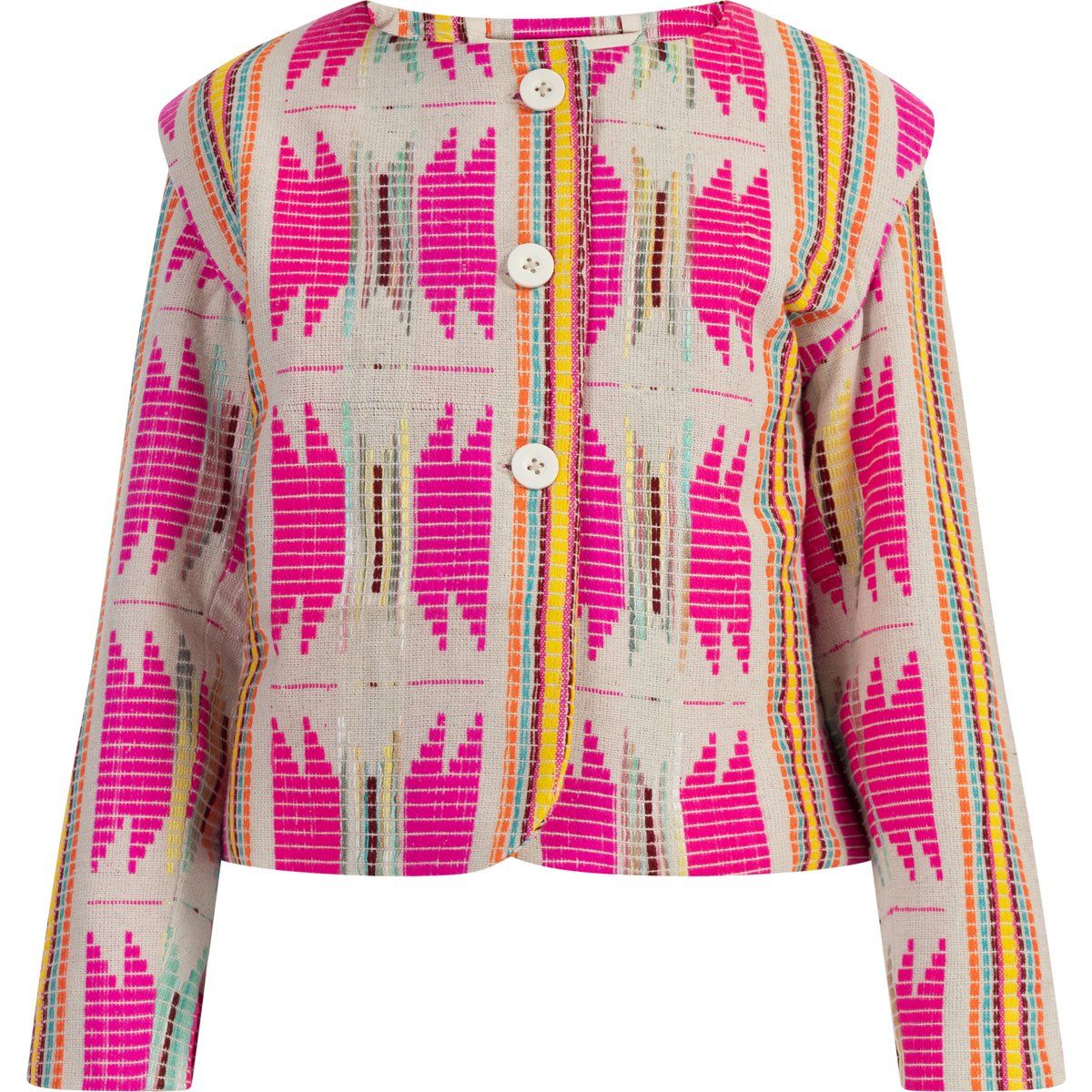 IZIA Jacke Mädchen Pinkes Inka Muster