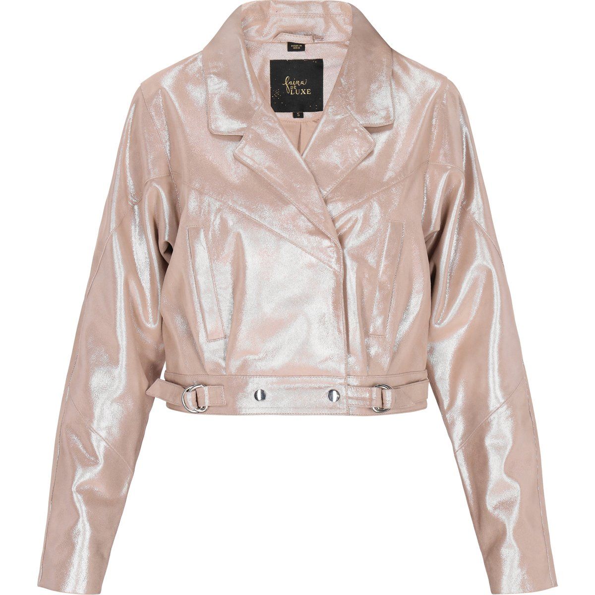 Faina Jacke Frauen beige silber