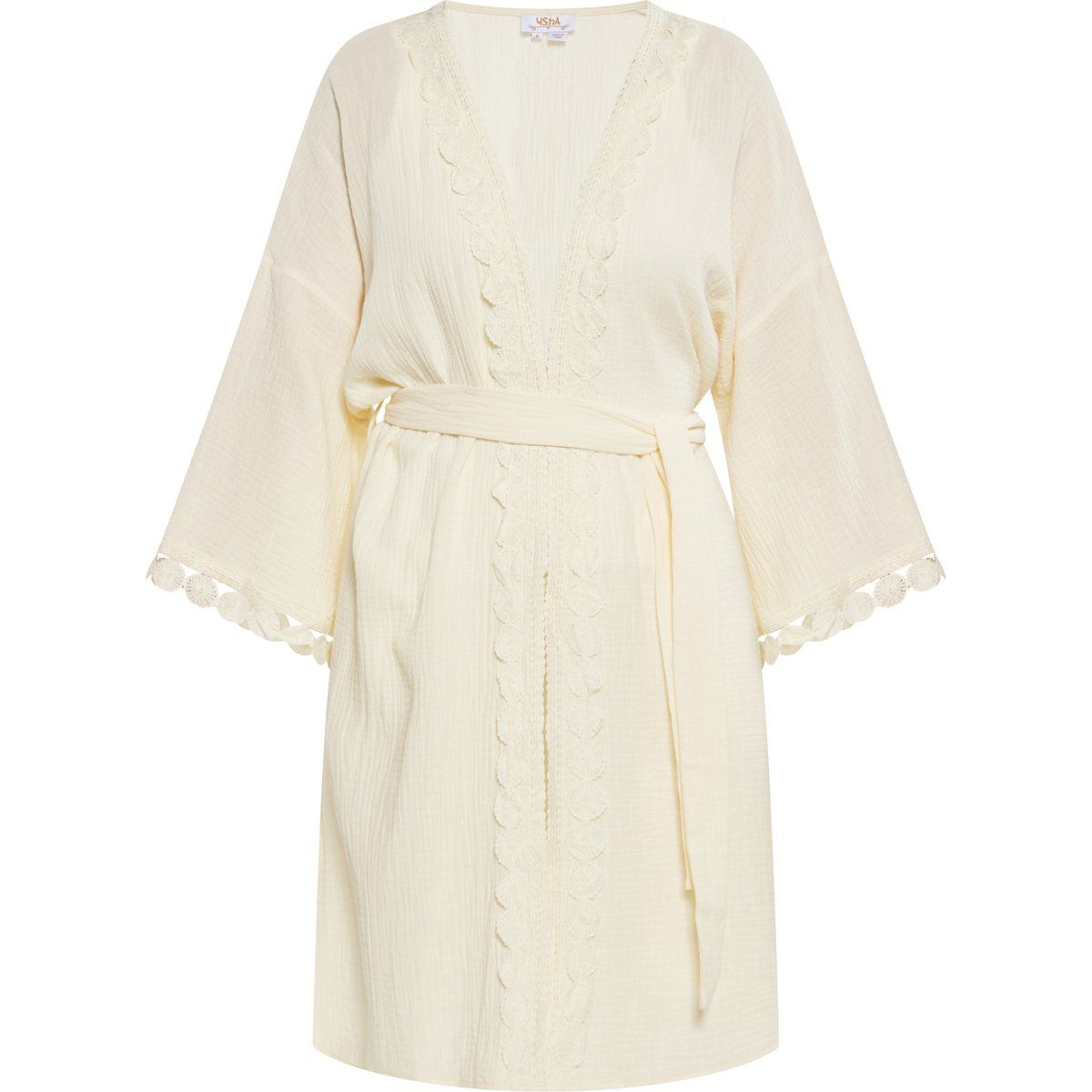 usha Kimono Damen Creme