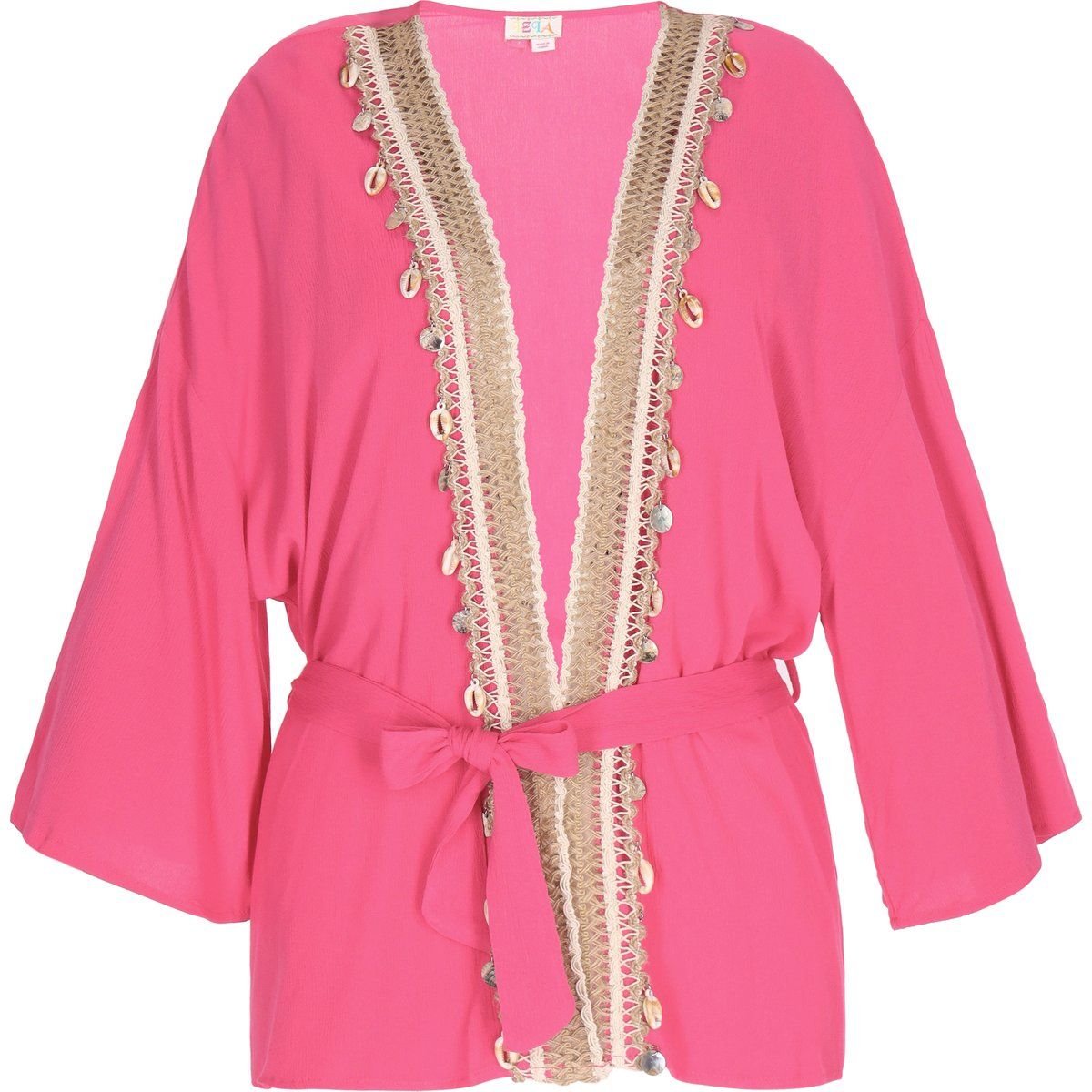Boho Kimono mit Muschel-Details